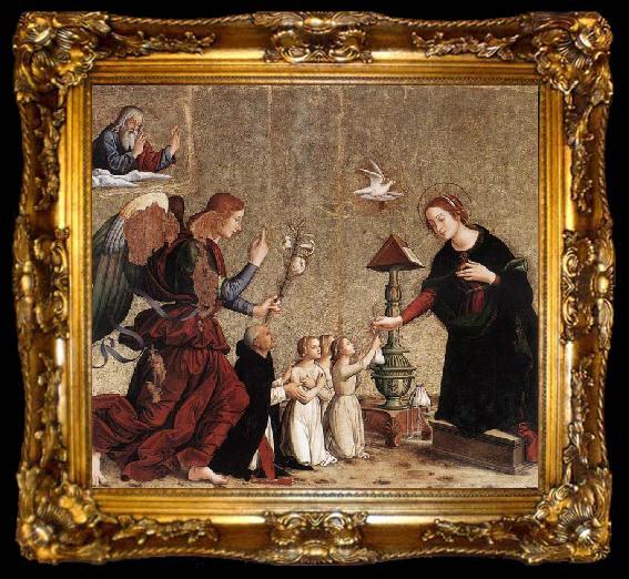 framed  ANTONIAZZO ROMANO Annunciation, ta009-2